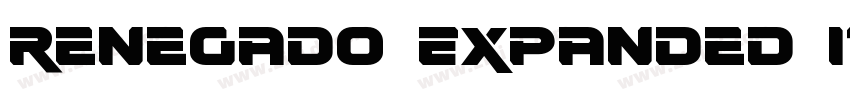 Renegado Expanded It字体转换